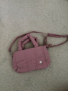NWOT Quilted Pink Crossbody Bag